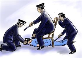 酷刑示意图：电击酷刑